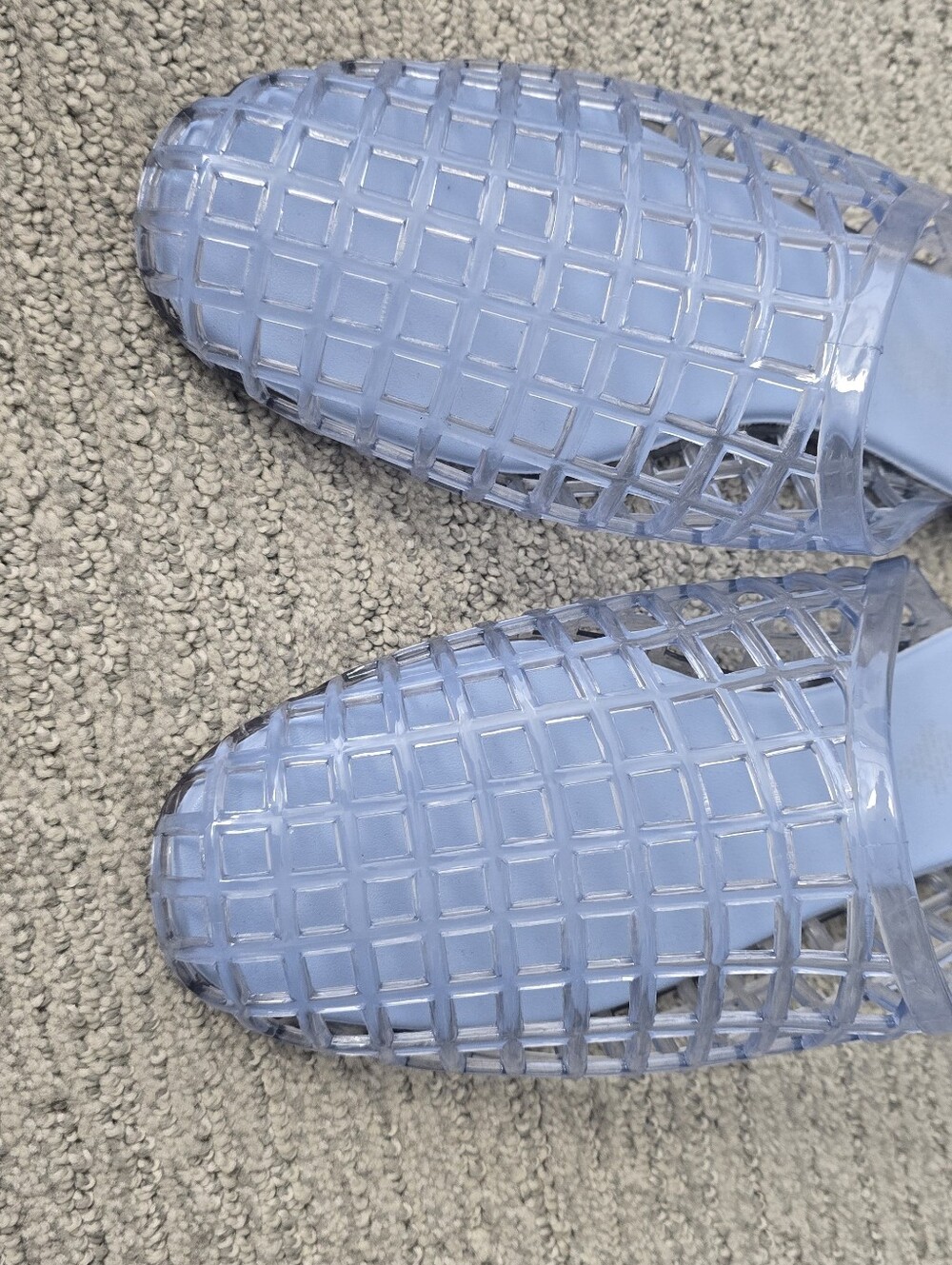 Old Navy Light Blue Jelly Slide Mules - Picture 5 of 6